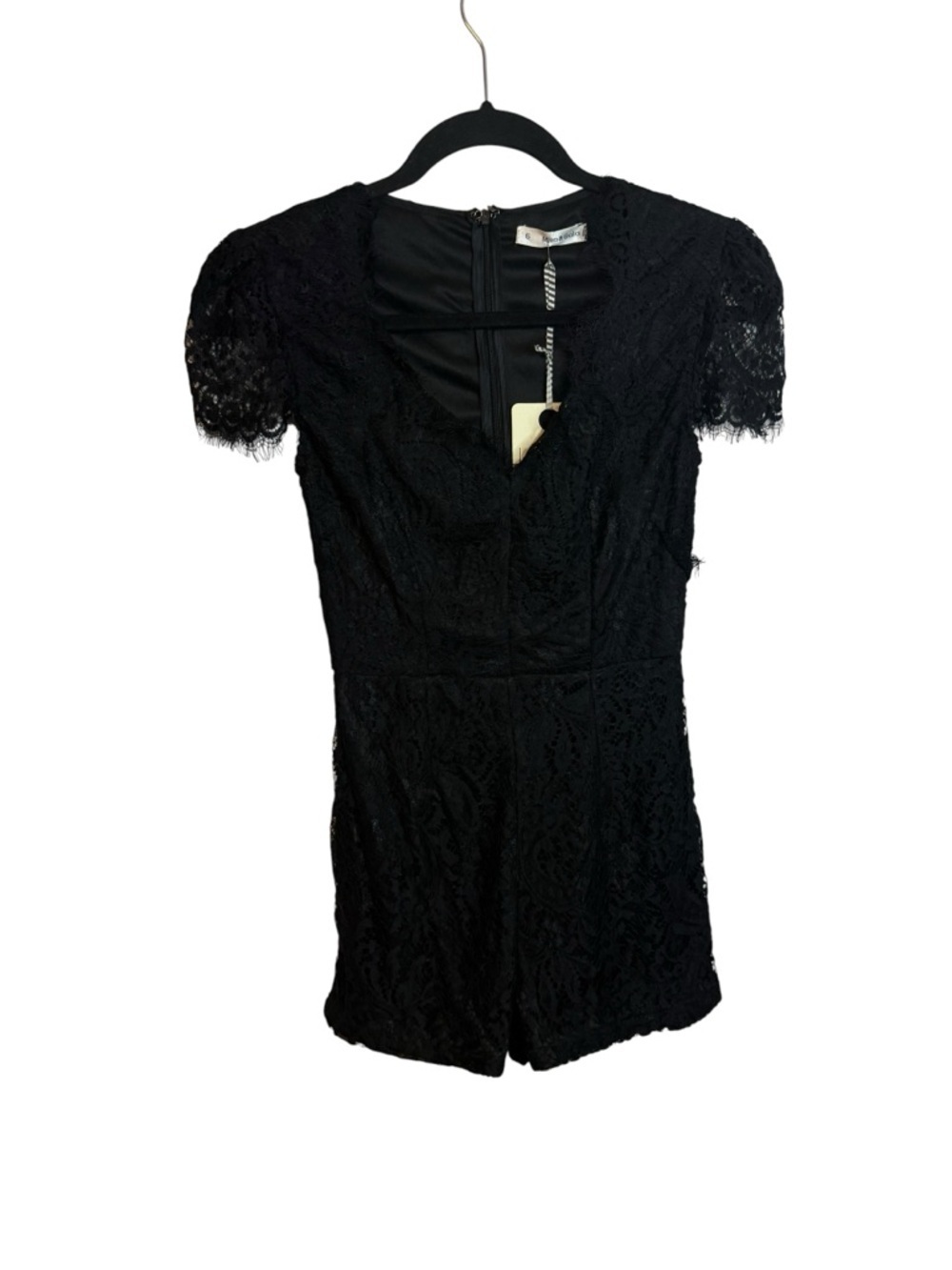 NWT Mika & Gala Black Lace Romper